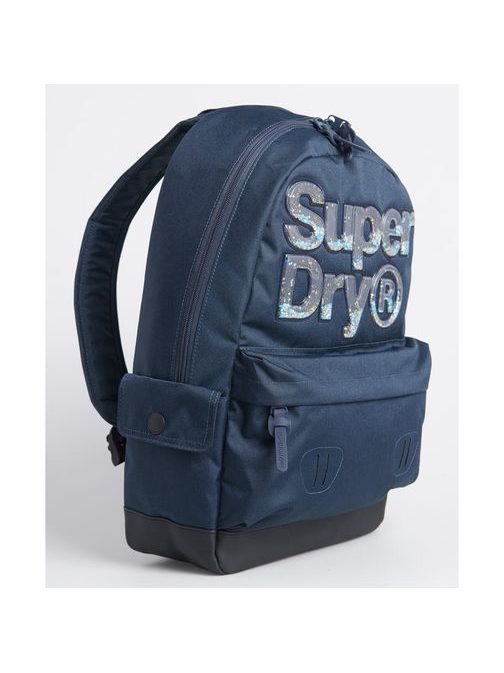 Stílusos sötét kék hátizsák Superdry Aqua Star Montana