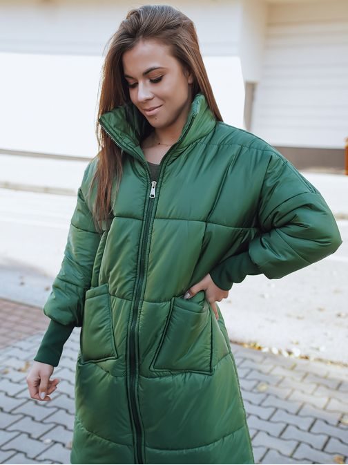 Divatos zöld női kabát Nadia