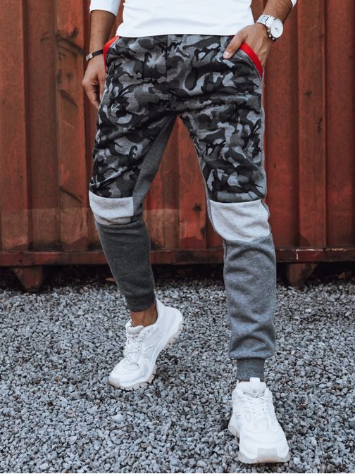 Camouflage trend melegítőnadrág grafitban