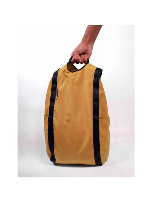 Kétoldalas mustár színű hátizsák Urbanauta
