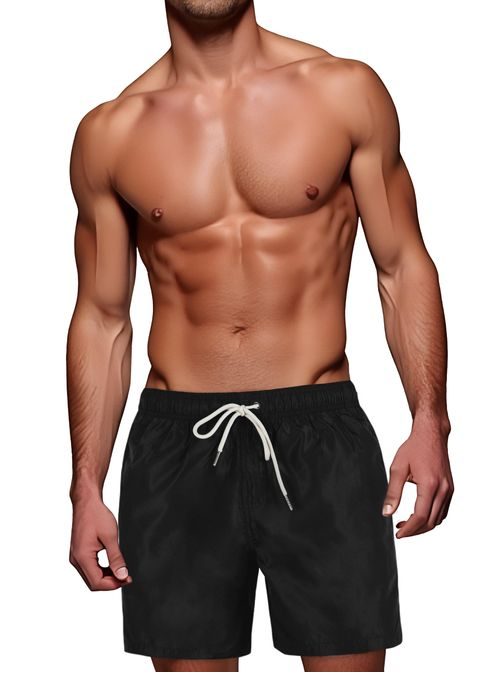 Modern fekete férfi fürdőruha