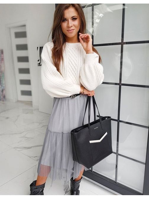 Eredeti szürke szoknya Maxi Betty Tulle