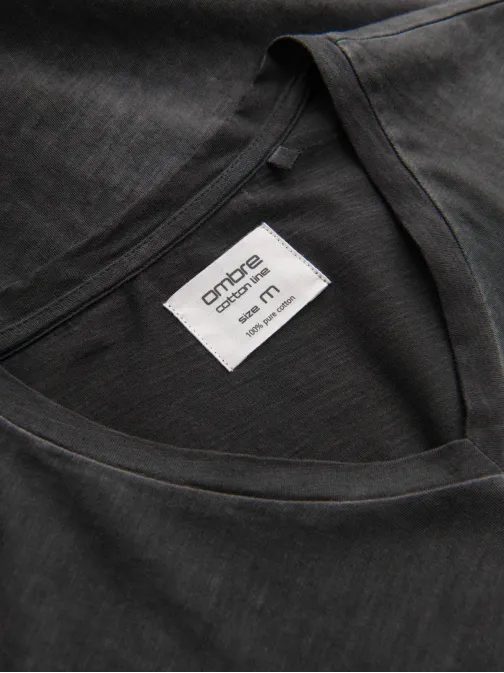 Egyedi fekete póló  V6 TSCT-22SS-002