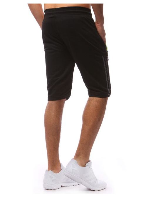 Kényelmes fekete rövid nadrág