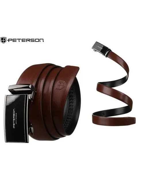 Divatos barna bőr öv Peterson
