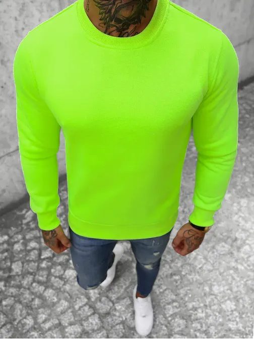 Kényelmes neon zöld pulóver JS/2001-10Z