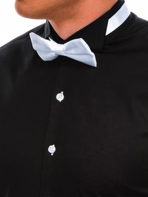 Fekete elegáns ing  csokornyakkendővel k309