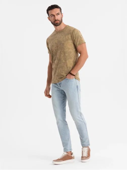 Egyedi olajbogyó pamut póló V3 TSFP-0223