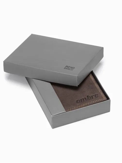 Sötét barna pénztárca A417