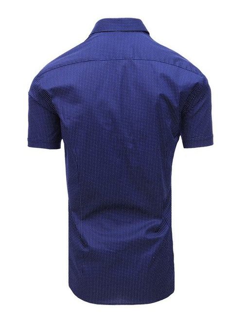 Sötét kék ing pöttyös mintás