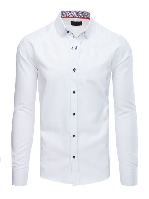Egyszínű fehér ing