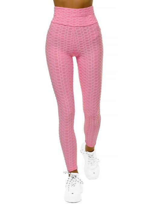 Stílusos világosrózsaszín női leggings JS/YW88024/44