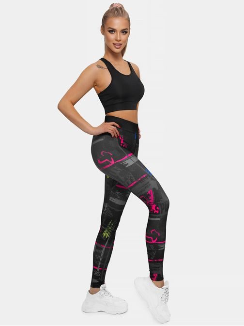 Egyedi fekete női leggings O/20668Z