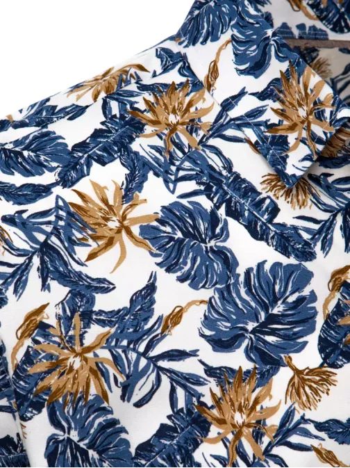 Mintás ing fehér alapon