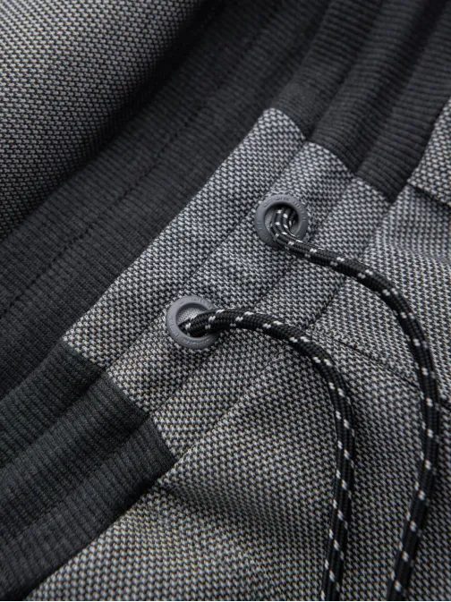 Trendi grafit szürke kötött melegítő nadrág  V5 PASK-0211