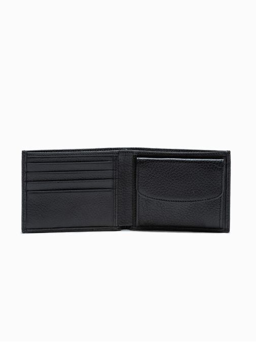 Hagyományos fekete pénztárca A609
