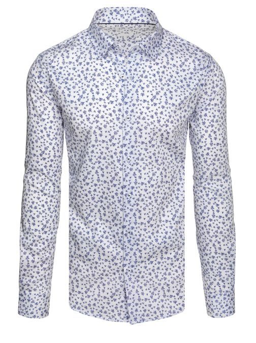 Vonzó fehér mintás férfi ing