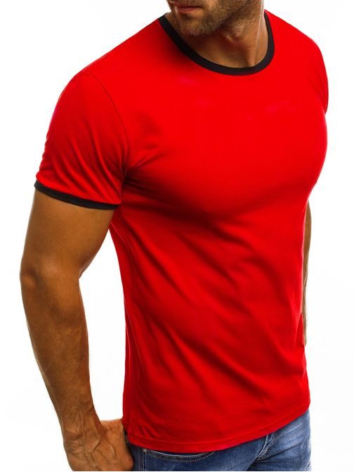 Piros póló fekete szegéllyel O/1177