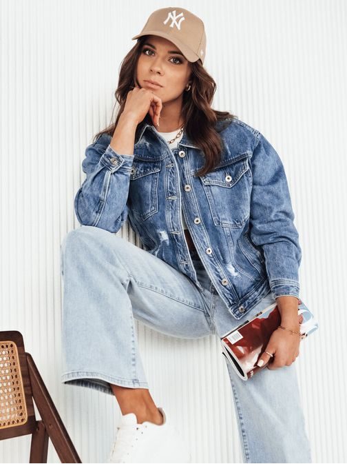 Divatos kék farmer dzseki  Bilgon