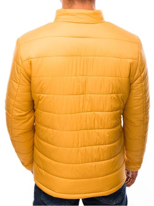 Mustár színű steppelt dzseki  C526