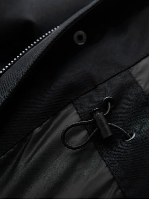Fekete téli parka kabát V2 JALP-0182