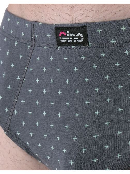 Sötétszürke mintás férfi  alsónadrág