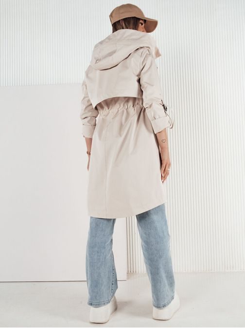 Csodás női bézs színű párka kabát Nocito