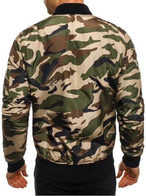 Stílusos terepmintás bomber dzseki NATURE 4372