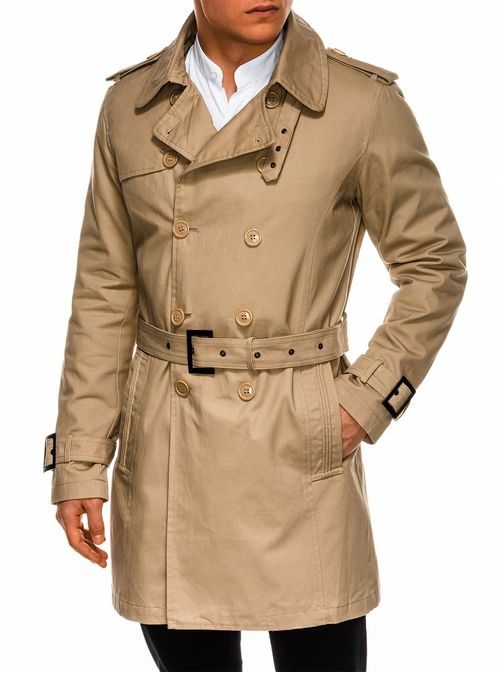 Vonzó bézs színű kabát c346