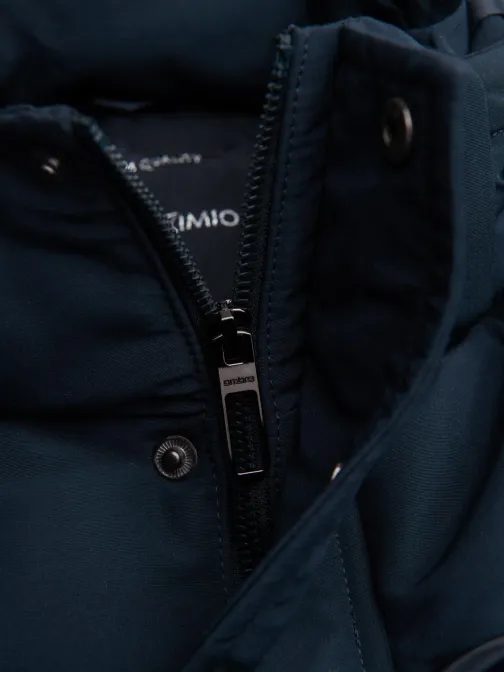 Férfi kabát télire kék színben V2 OM-JAHP-0237 OM-JAHP-0237