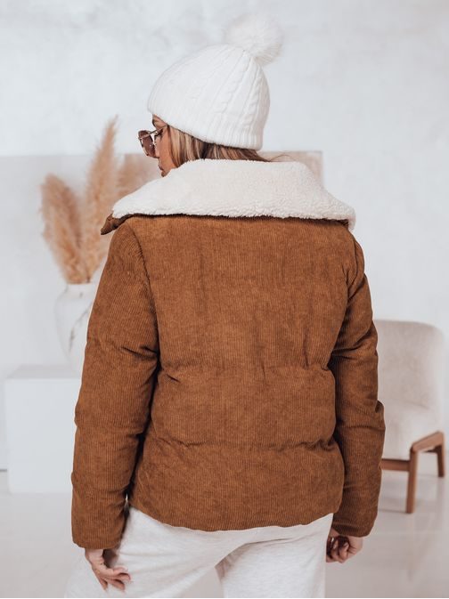 Divatos női barna téli dzseki  Trendyglam