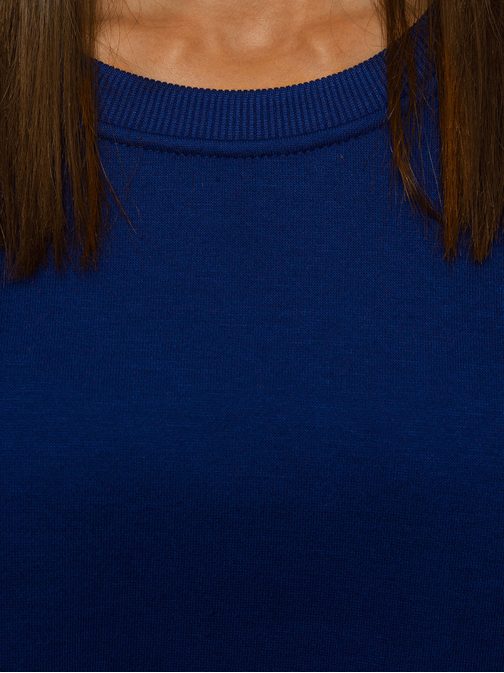 Kényelmes indigó színű női pulóver JS/W01/66Z