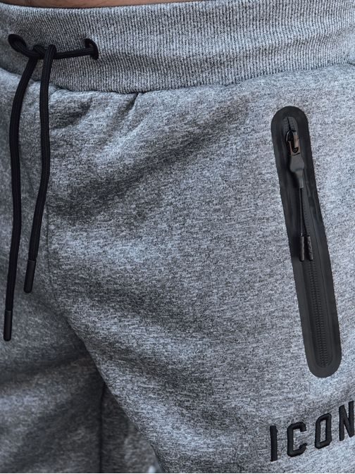 Trendi szürke melegítő nadrág felirattal