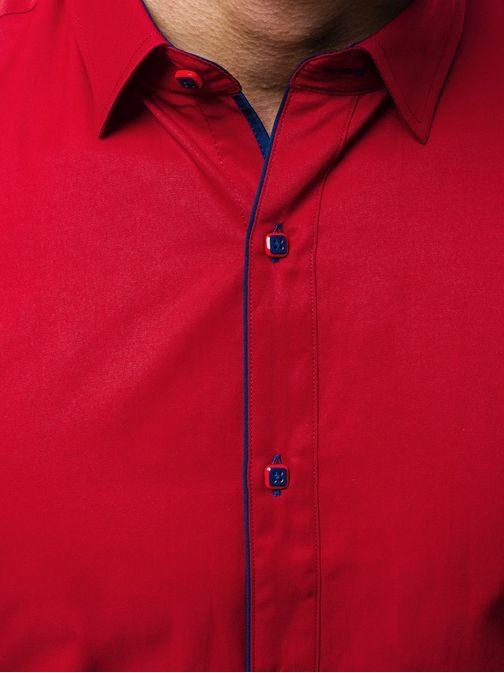 Egyszínű bordó ing OZONEE V/K24