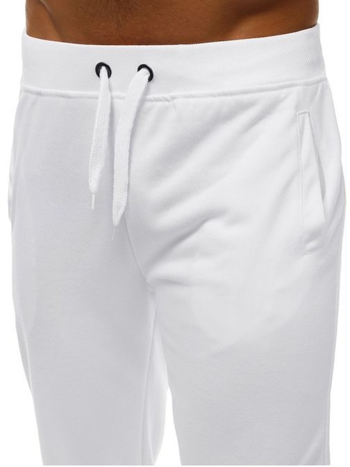 Sima fehér melegítő nadrág JS/XW01