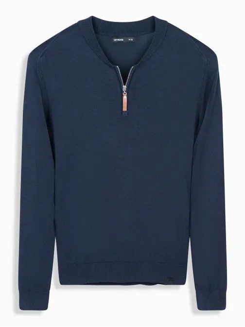 Modern gránátszínű férfi pulóver V4 SWZS-0124