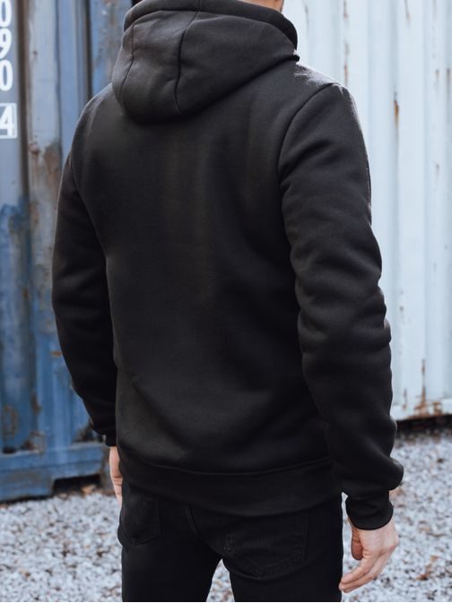 Fekete férfi pulóver eredeti felirattal