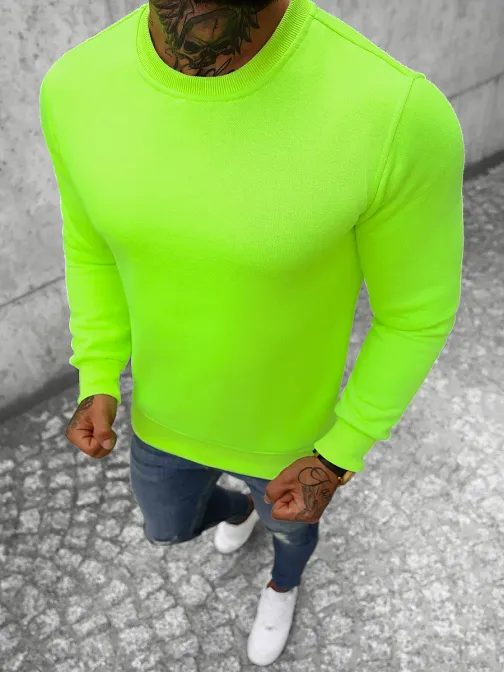 Kényelmes neon zöld pulóver JS/2001-10Z