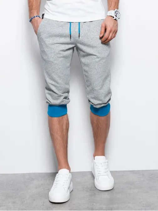 Szürke 3/4 szürke kék melegítéo nadrág  V5 P29