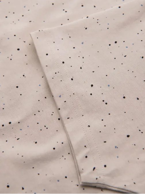 Divatos bézs férfi póló V2 nyomtatással TSFP-0186