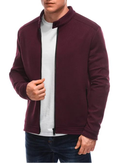 Érdekes dzseki hatású bordó felső  V9 JANP-0100