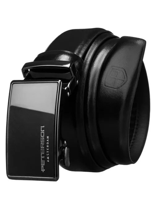 Fekete bőr férfi öv Peterson