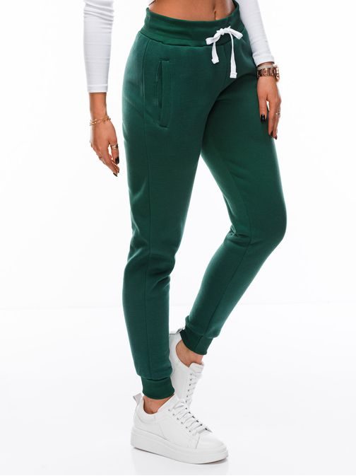 Egyszerű zöld női melegítő nadrág PLR070