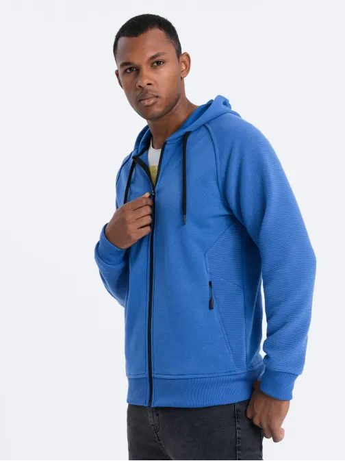 Stílusos égkék melegítő felső  B1083