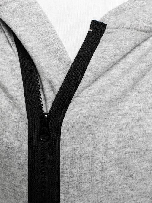 Halvány szürke aszimmetrikus kardigán ATHLETIC 0907