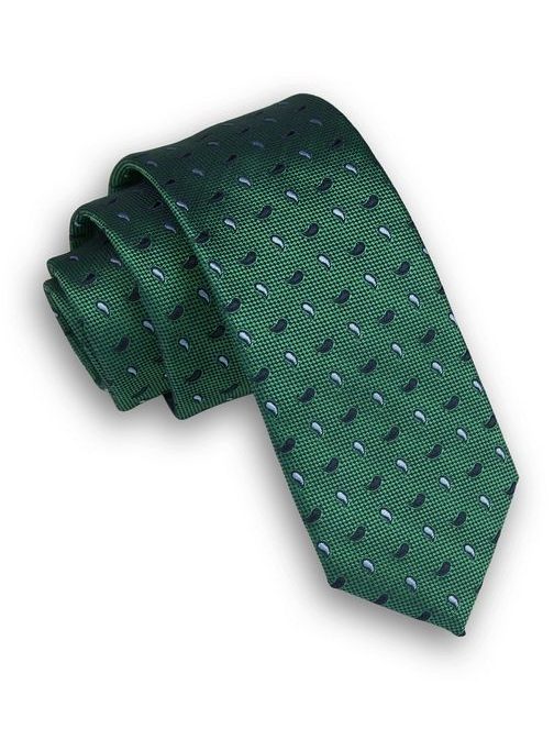 Eredeti fényes zöld nyakkendő
