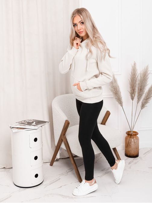 Egyszerű fekete női leggings PLR110