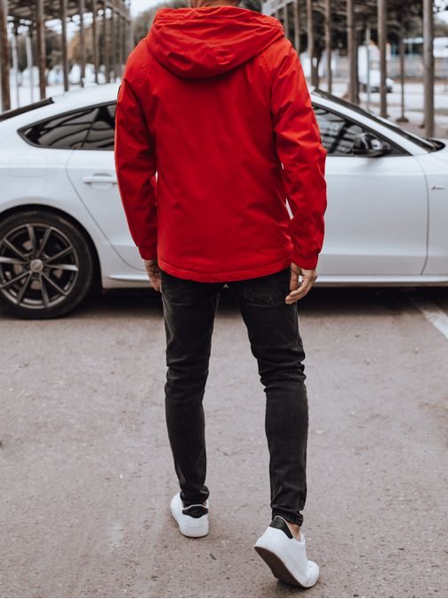 Átmeneti kabát sportos design piros