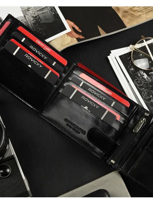 Férfi pénztárca Ronaldo fekete