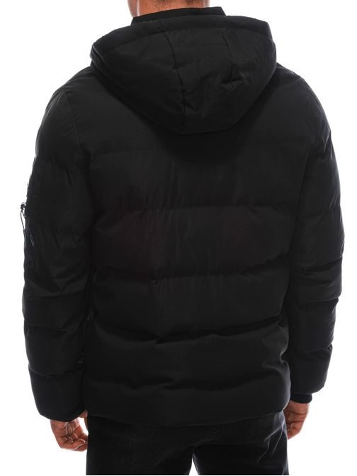 Trendi fekete téli dzseki  C613